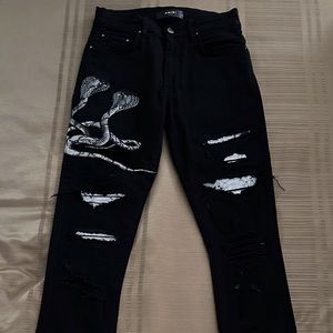 Tommy Henriksen of the Hollywood Vampires & Alice Cooper stage worn Amiri black